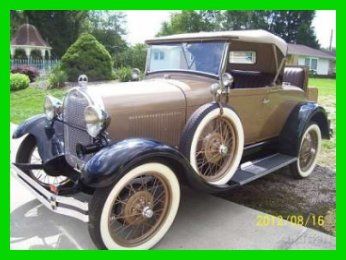 1928 ford model a roadster convertible with rumble seat completely restored
