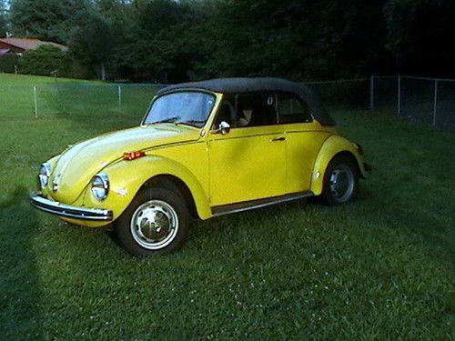 1971 volkswagen beetle convertible,bright yellow,fully restored