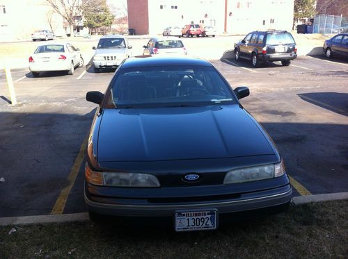 Well maintained 92 crown victoria lx, black on black leather, auto everything