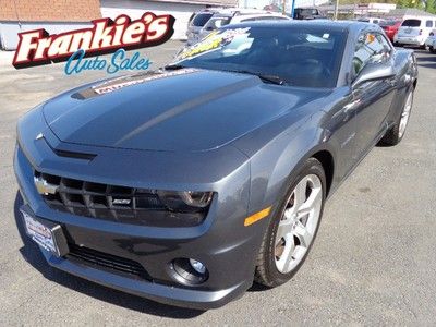 Chevrolet camaro ss v-8 automatic 2dr cpe grey low miles one owner clean carfax