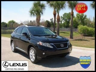 Lexus certified 3yrs/100k miles 2010 rx 350 leather/sunroof low miles +0.9% apr