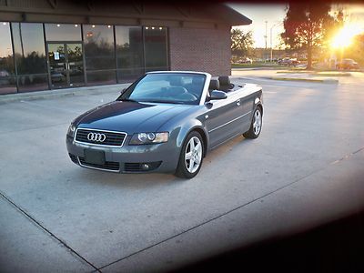 2003 audi a4 1.8 turbo convertible, automatic, bose, leather, no reserve, fla