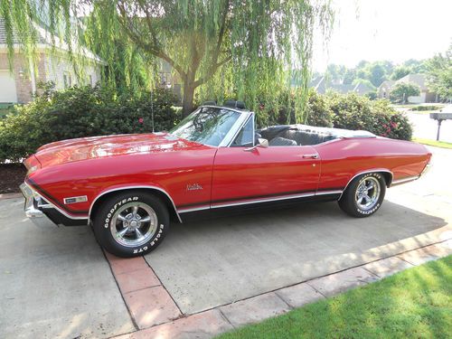 1968 chevrolet malibu convertible automatic with new 350 crate motor 300hp