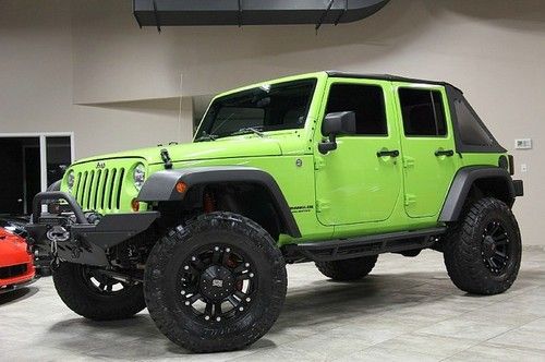 2012 jeep wrangler unlimited sport 4x4 upgrades automatic 4in lift xd wheels wow