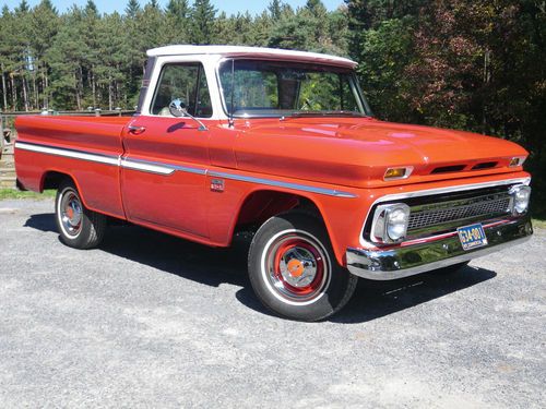 1966 chevrolet c-10 pickup truck  zero miles, full restoration no reserve !!!