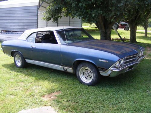 Classic 1969 chevrolet chevy chevelle malibu convertible barn find survivor car