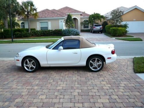 Beautiful white convertible with tan leather interior ** immaculate condition **