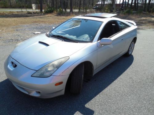 2000 toyota celica gs 3 door silver sports coupe sunroof gas saver no reserve