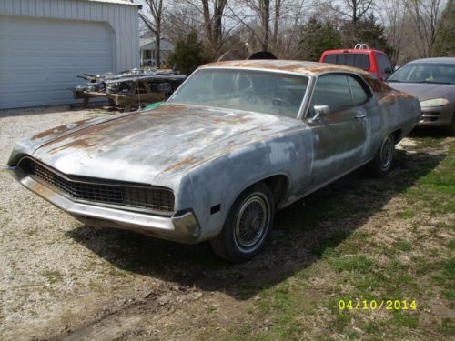 1970 ford torino brougham 351c pdb a/c hideaway headlight grill project parts 71