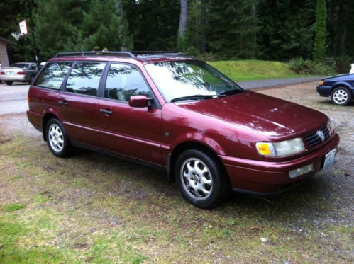 1997 passat b4v tdi/glx conversion. beautiful shiny red turbo diesel wagon!