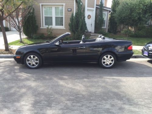 Black mercedes convertible excellent condition - one owner - low mileage