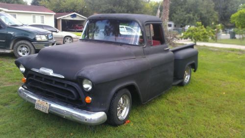 1957 chevy short bed, rat rod project truck