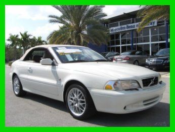 99 white c-70 convertible *17 in alloy wheels *power leather seats *cd changer