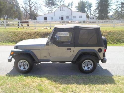 2000 jeep wrangler 4x4 5spd manual one owner no reserve