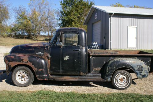 1954 chevrolet 3100 short bed pickup antique collector good restorable condition