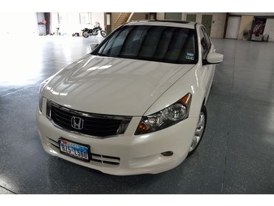 08 accord white leather