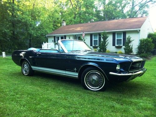 1967 ford mustang convertible, nice driver, low reserve, ps, pb,  see videos