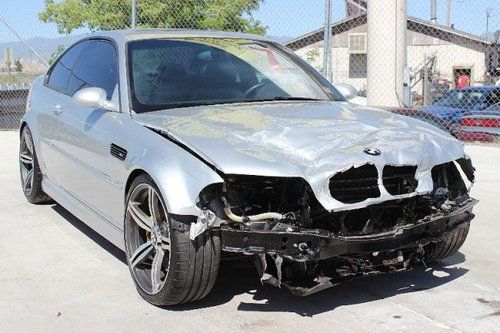 2002 bmw m3 coupe damaged salvage loaded low miles runs! priced to sell l@@k!!