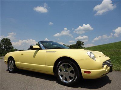 2002 ford thunderbird premium with hardtop only 23k orig-miles exceptional-cond!