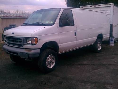1999 ford e250 quigley 4x4 cargo van extended low miles