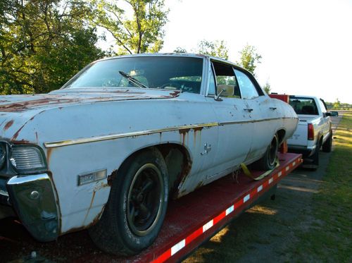 1968 chevy impala 4door solid project or parts strong 327 turbo 400 no reserve