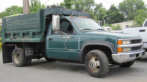 1997 chevy 3500 diesel dump body dual wheels work truck