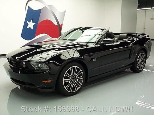 2010 ford mustang gt convertible 5-spd htd leather 20k texas direct auto