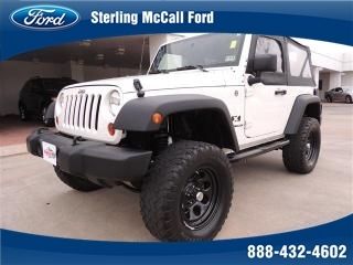 2009 jeep wrangler 4wd 4x4 soft top cruise control lifted custom wheels &amp; tires