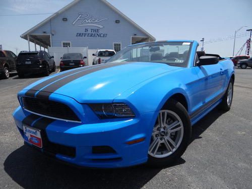 2013 ford mustang v6 convertible automatic racing stripes certified