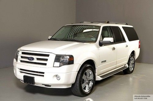 2007 ford expedition el limited nav dvd 7-pass 3row sunroof heatcool seats chrom
