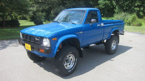 1980 toyota pickup 4wd 2 year frame off nut and bolt restoration (mint)
