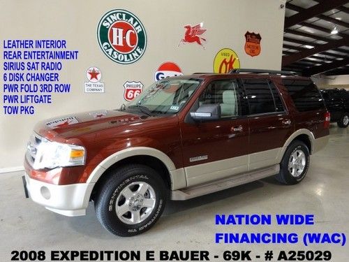 08 expedition eddie bauer,rear dvd,lth,6 disk cd,3rd row,17in whls,69kwe finance