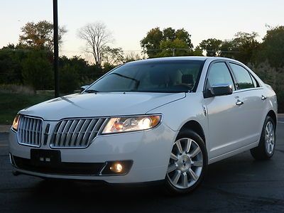 10 11 12 2012 lincoln mkz white tan leather heated cooled seats loaded 1k miles