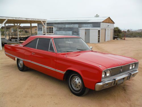 1967 dodge coronet 440 318 727 california car, viper red, great driver !!!