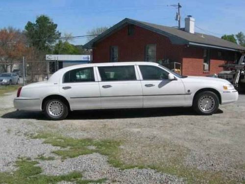 1999 lincoln town car limousine 6 door funeral limo hearse no reserve !