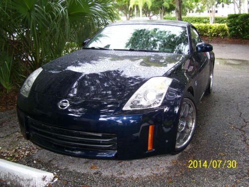2007 nissan touring 350z san marino blue pearl,carbon inter.,23,800 miles&#039;minty