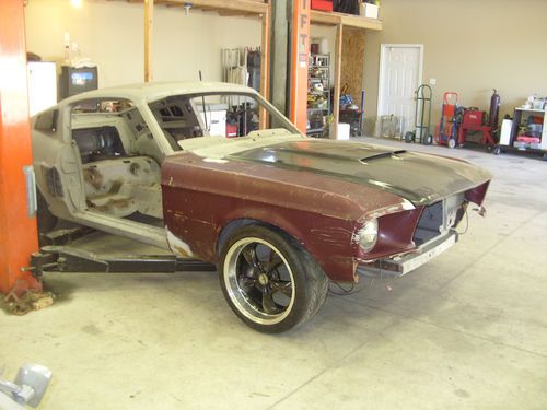 1967 mustang fastback project with shelby like parts