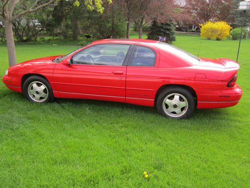 1999 chevrolet monte carlo  z 34 3800 v6 car red