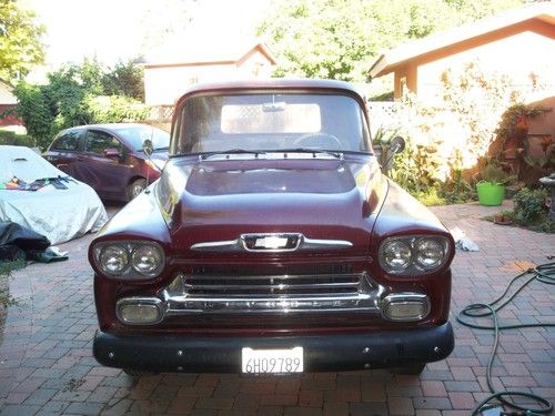 1958 chevy 3100 pickup, step-side