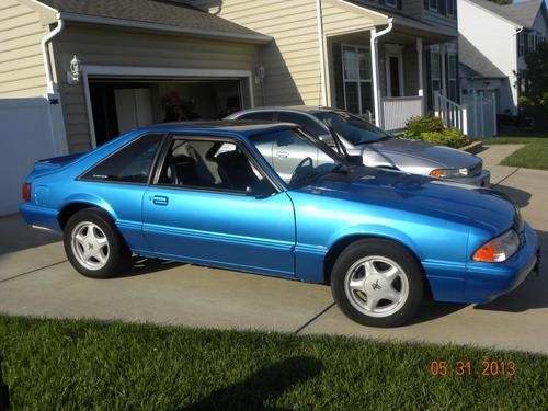 1991 ford mustang 5.0 5 speed bimini blue