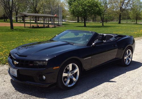 2011 chevrolet camaro 2ss rs convertible 6 speed no reserve 8k miles
