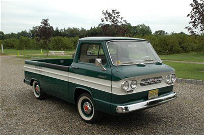 1962 chevrolet corvair 95 rampside pickup concours show car awesome!!!