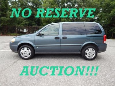 2007 chevrolet uplander no reserve auction 3 rows of seats factory a/c clean