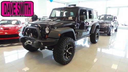 2013 new black 4wd hard top lift wheels grille winch max tow pkg heated seats!!