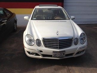 2007 mercedes e350 white p01  navigation heated seats one owner clean carfax