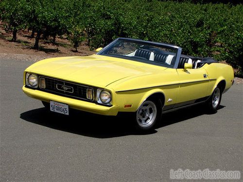 1973 ford mustang convertible, 351/auto, rust free california car