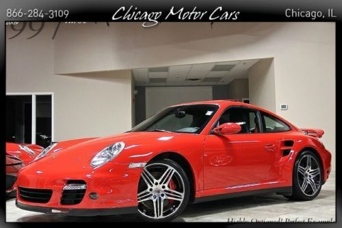 2009 porsche 911 turbo coupe guards red $143k + msrp only 8k miles loaded wow$$$