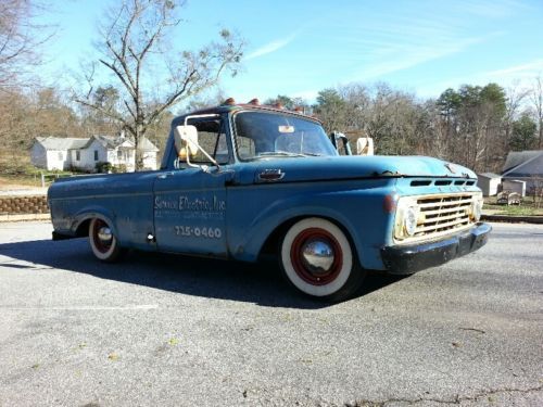 1963 unibody f100 rat rod truck, 49k original miles, tons of attitude!