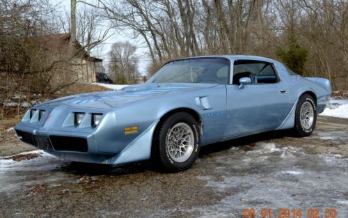1981 trans am 4.9l auto ws6 4 wheel disc  very solid nice car sharp baniff blue