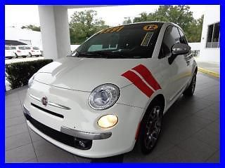2012 fiat 500 lounge low miles 1 owner clean carfax